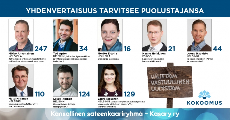 Kasaryn kuntavaaliehdokkaat