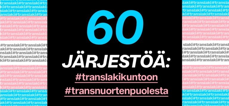 Järjestöt: Translain uudistusta kiirehdittävä, alaikäisten oikeuksia ei voi jättää huomiotta